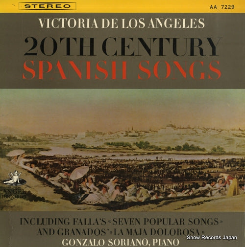 DE LOS ANGELES, VICTORIA  20th century spanish songs AA7229