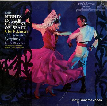 RUBINSTEIN, ARTUR falla; nights in the gardens of spain LM-2181