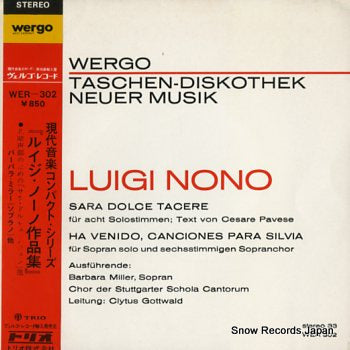 MILLER, BARBARA luigi nono WER-302