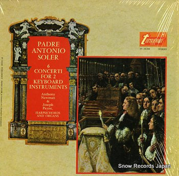 NEWMAN, ANTHONY, AND JOSEPH PAYNE padre antonio soler; 6 concerti for 2 keyboard instruments TV34136S