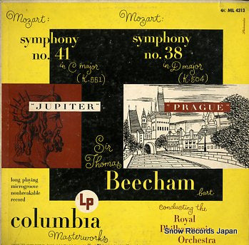 BEECHAM, THOMAS mozart; symphony no.41, symphony no.38 ML4313