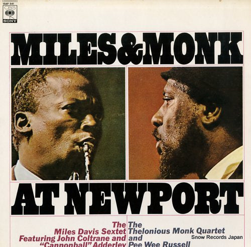 DAVIS, MILES, AND THELONIOUS MONK miles & monk at newport 15AP541
