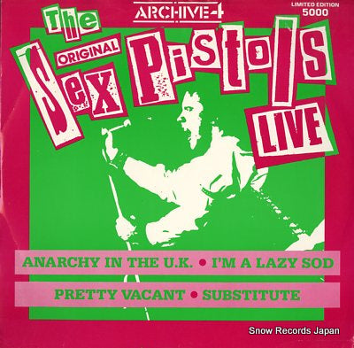 SEX PISTOLS the original sex pistols live TOF104