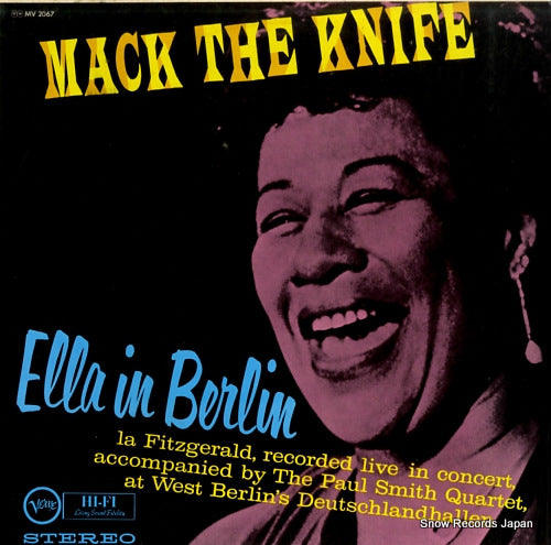 FITZGERALD, ELLA mack the knife ella in berlin MV2067