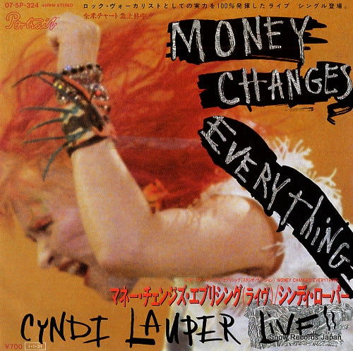 LAUPER, CYNDI money changes everything  07.5P-324