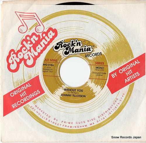 TILLOTSON, JOHNNY without you RMG-018A