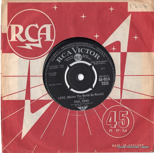 ANKA, PAUL love (makes the world go round) / crying in the wind 45-RCA-1326