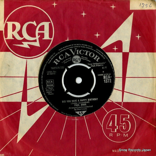 ANKA, PAUL did you have a happy birthday RCA-1372