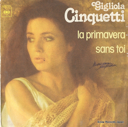 CINQUETTI, GIGLIOLA la primavera / sans toi CBS4130