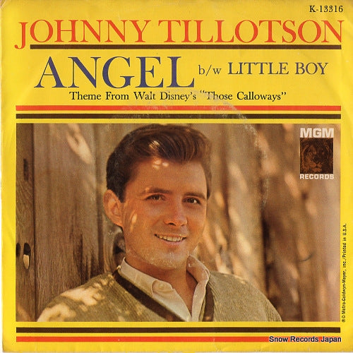 TILLOTSON, JOHNNY angel theme from walt disney's "those calloways" / little boy K-13316