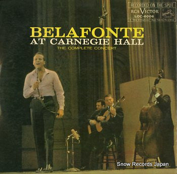 BELAFONTE, HARRY belafonte at carnegie hall LOC-6006