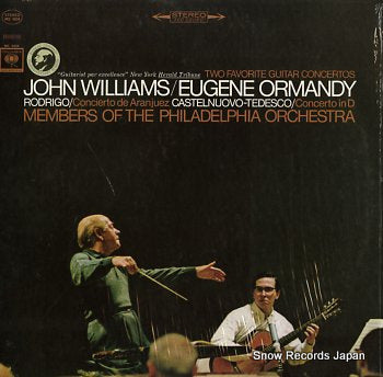 WILLIAMS, JOHN / EUGENE ORMANDY rodrigo; concierto de aranjuez MS6834