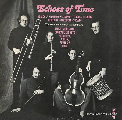 NEW YORK RENAISSANCE BAND, THE echoes of time; music minus one soprano & alto recorder, violin, flute or oboe MMO210