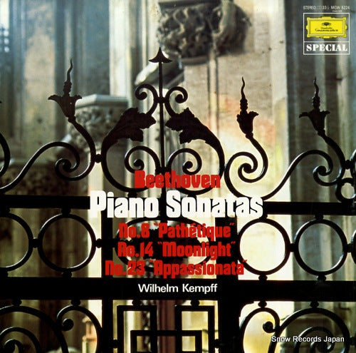 KEMPFF, WILHELM beethoven; piano sonatas MGW5224