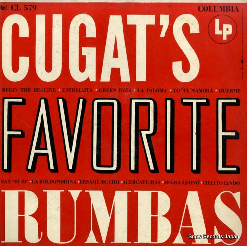 CUGAT, XAVIER cugat's favorite rumbas CL579