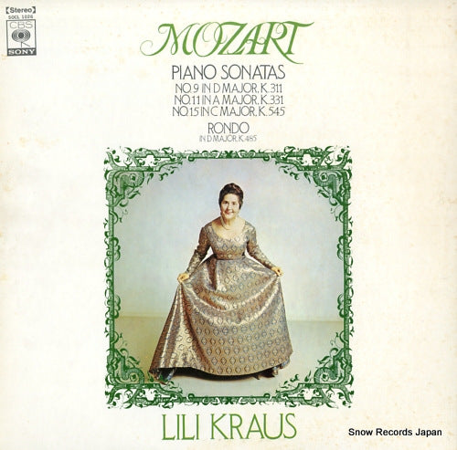 KRAUS, LILI mozart; piano sonatas nos.9, 11, 15, rondo SOCL1026