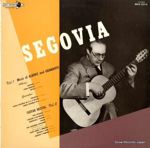 SEGOVIA, ANDRES guitar recital MCA-2010