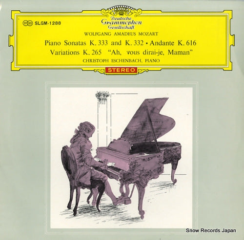 ESCHENBACH, CHRISTOPH mozart; piano sonatas k.333 SLGM-1288