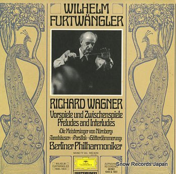 FURTWANGLER, WILHELM richard wagner; vorspiele und zwischenspiele preludes and interludes MG6016