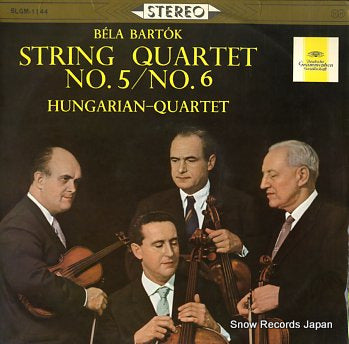 HUNGARIAN QUARTET bartok; string quartet no.5/no.6 SLGM-1144