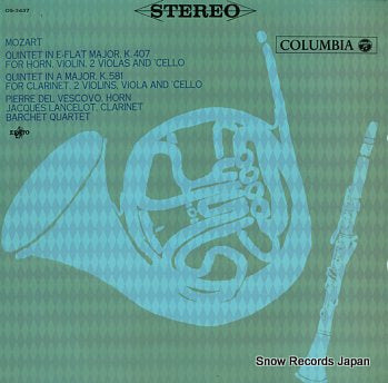 VESCOVO, PIERRE DEL mozart; quintet in e-flat major k.407 OS-3437