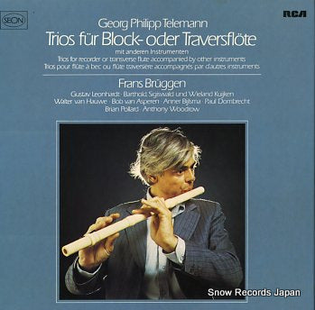 BRUGGEN, FRANS georg philipp telemann; trios fur block-oder traversflote RL30343