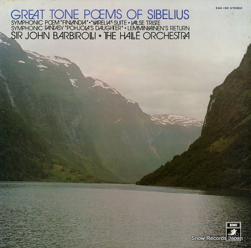 BARBIROLLI, JOHN great tone poems of sibelius EAA-190