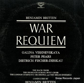 BRITTEN, BENJAMIN war requiem K18C-9228/9