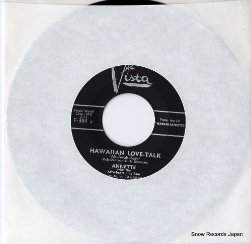 ANNETTE WITH THE AFTERBEATS PLUS FOUR hawaiian love-talk (ah-awah-eeay) F-384