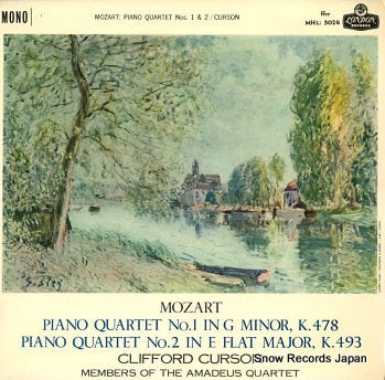 CURZON, CLIFFORD mozart; piano quartet no.1 & no.2 MH(L)5024