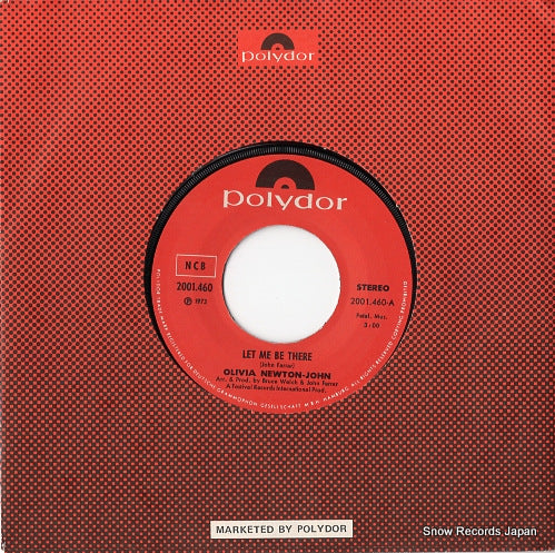 NEWTON-JOHN, OLIVIA let me be there 2001.460