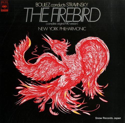 BOULEZ, PIERRE stravinsky; the firebird 20AC1572