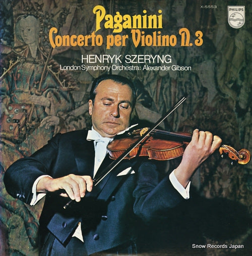 SZERYNG, HENRYK paganini; concerto per violino n.3 X-5553