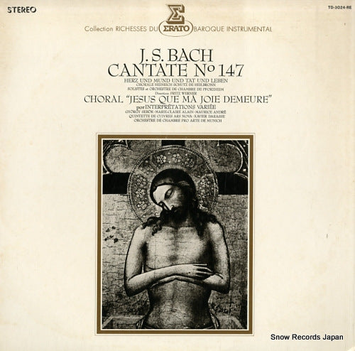 WERNER, FRITZ bach; cantate no.147 TD-3024-RE