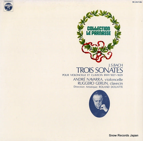 NAVARRA, ANDRE j.s.bach; trois sonates RE-1537-MU