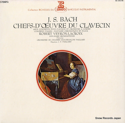 VEYRON-LACROIX, ROBERT j.s.bach; chefs-d' oeuvre du clavecin RE-1063-RE