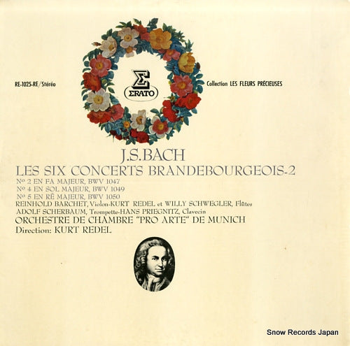REDEL, KURT j.s.bach; les six concerts brandebourgeois-2 RE-1025-RE