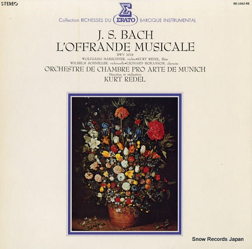 REDEL, KURT bach; l'offrande musicale RE-1062-RE