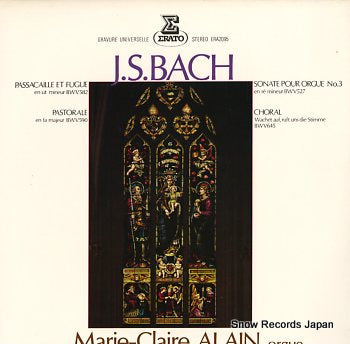 ALAIN, MARIE-CLAIRE bach; passacaille et fugue en ut mineur bwv.582 ERA-2095