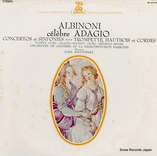 RISTENPART, KARL albinoni; adagio concertos et sinfonies RE-1074-RE