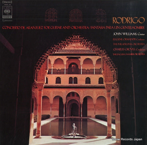 WILLIAMS, JOHN rodrigo; concierto de aranjuez, fantasia para un gentilhombre SOCL22