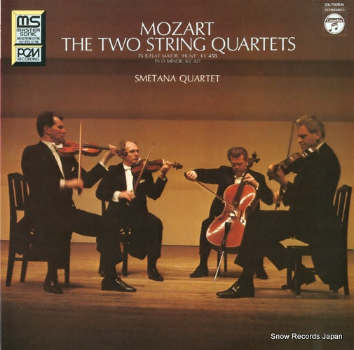 SMETANA QUARTET mozart; the two string quartets OX-7008-N