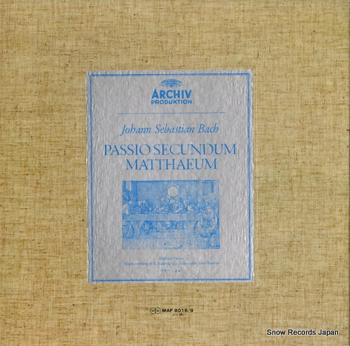 RICHTER, KARL bach; passio secundum matthaeum MAF8016/9