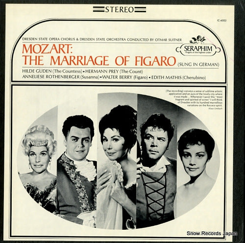 SUITNER, OTMAR mozart; the marriage of figaro IC-6002