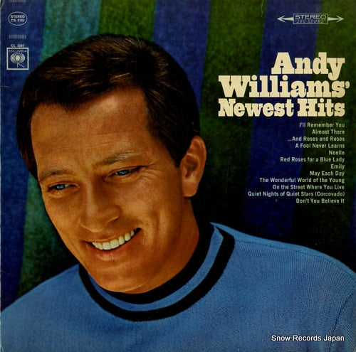 WILLIAMS, ANDY andy williams' newest hits CS9183