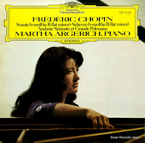 ARGERICH, MARTHA chopin; sonata no.2 in b jlat minor op.35 MG2491