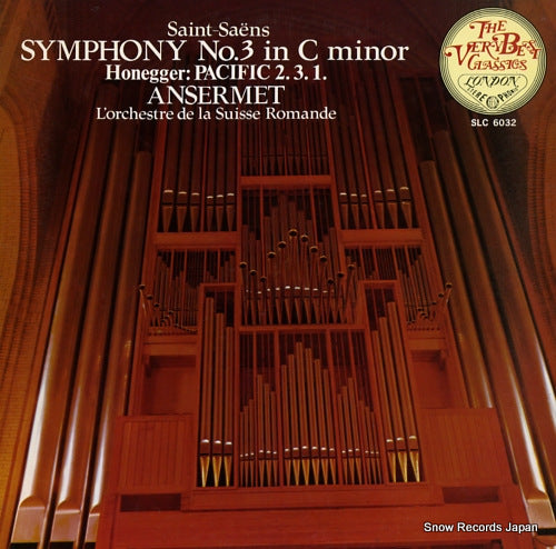 ANSERMET, ERNEST saint-saens; symphony no.3 in c minor SLC6032