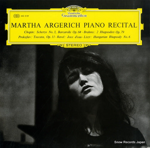 ARGERICH, MARTHA piano recital MG2129