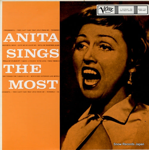 O'DAY, ANITA anita sings the most 20MJ0008