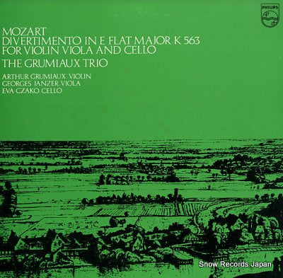 GRUMIAUX TRIO, THE mozart; divertimento in e flat major, k563 13PC-161